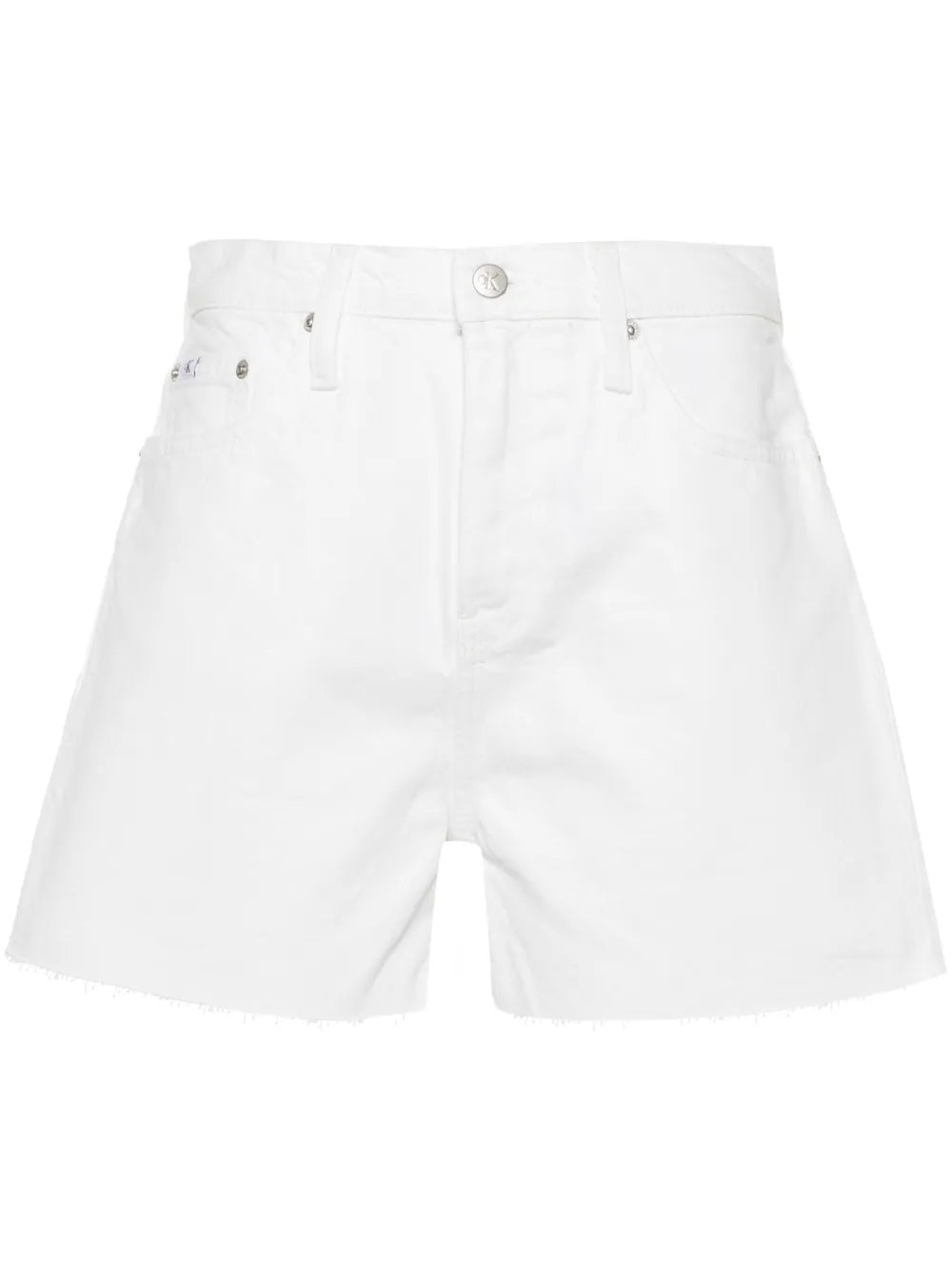Raw-Cut Denim Shorts