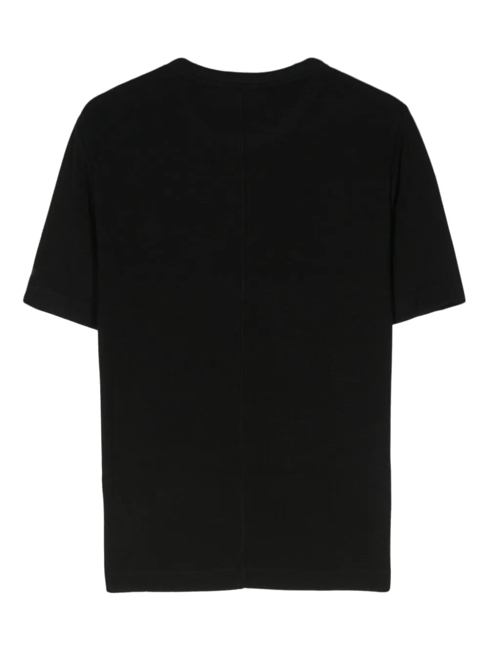 Logo-Patch Fine-Ribbed T-Shirt
