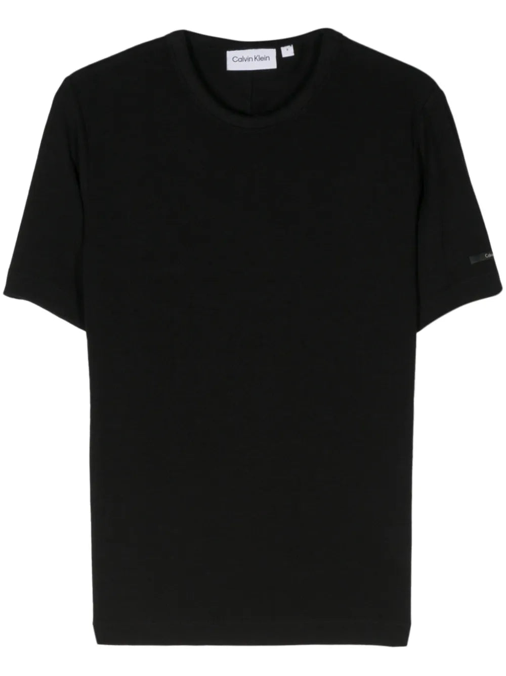 Logo-Patch Fine-Ribbed T-Shirt