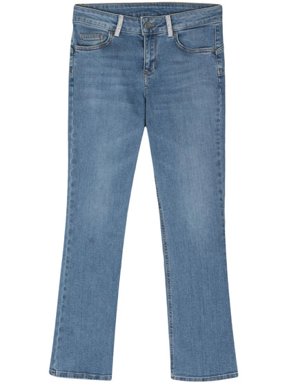 Mid-Rise Cropped Jeans