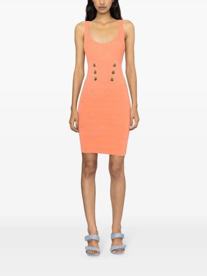 Ribbed-Knit Mini Dress