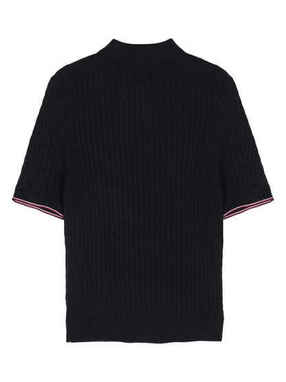 Logo-Embroidered Knitted Top