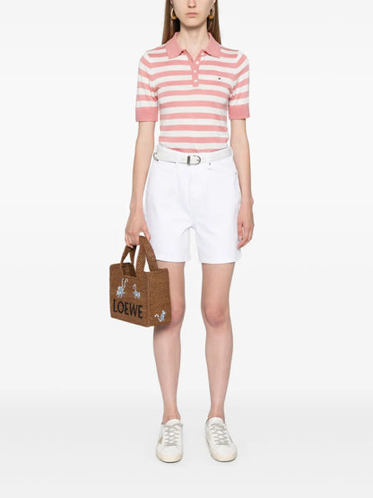 High-Rise Denim Shorts