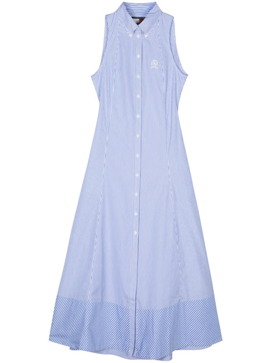 Ithaca Stripe Midi Shirt Dress