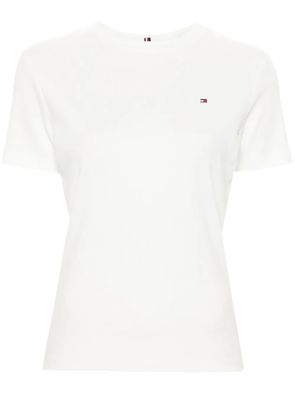 Flag-Embroidered Cotton T-Shirt