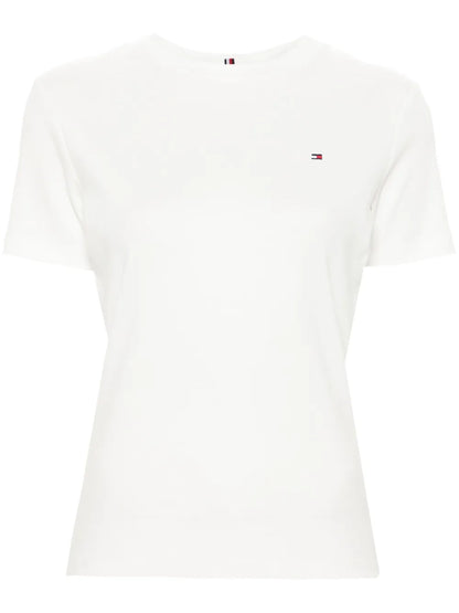 Flag-Embroidered Cotton T-Shirt