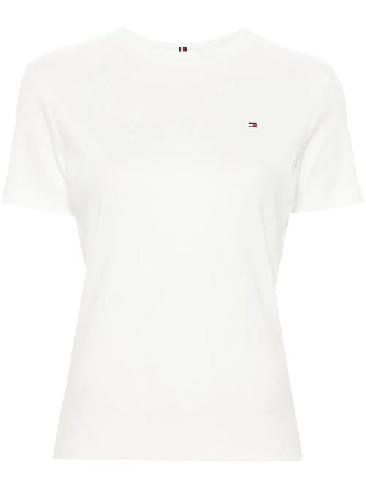 Flag-Embroidered Cotton T-Shirt