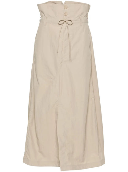 A-Line Crinkled Maxi Skirt