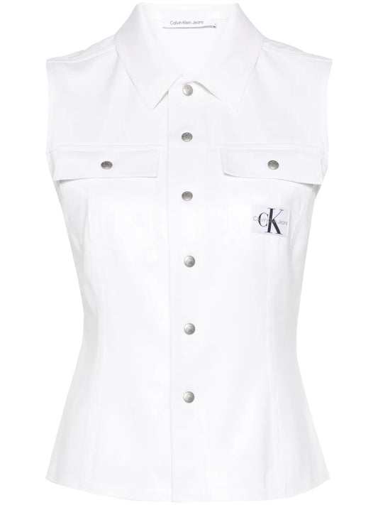Logo-Patch Classic-Collar Vest