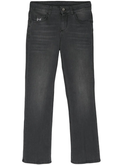 Mid-Rise Cropped Jeans