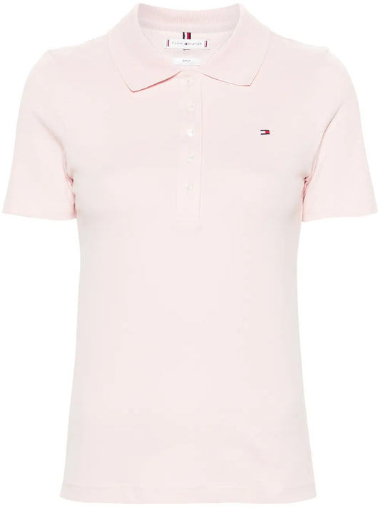 Flag-Embroidered Polo Shirt