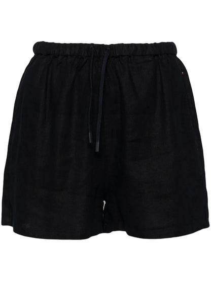 High-Waist Straight-Leg Shorts