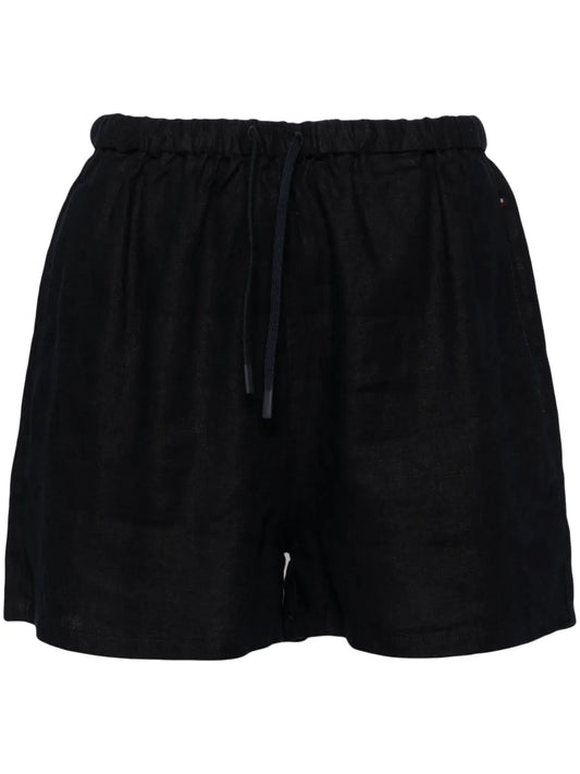 High-Waist Straight-Leg Shorts