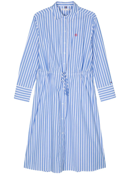 Striped Midi Shirt Dress