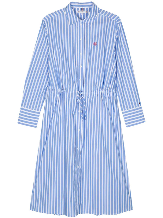 Striped Midi Shirt Dress