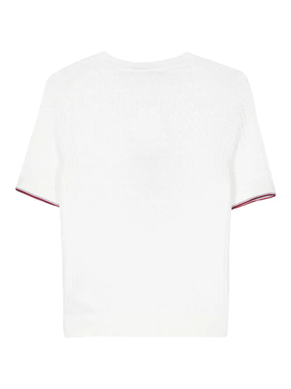 Logo-Embroidered Knitted Top