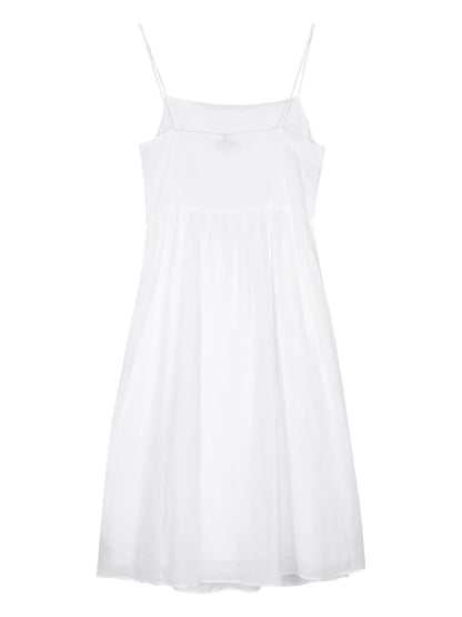 Logo-Embroidered Midi Dress