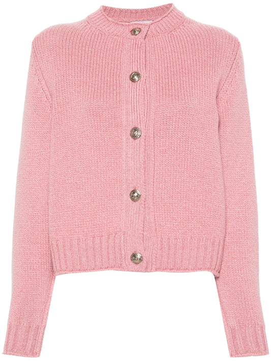 Long-Sleeve Cashmere Cardigan