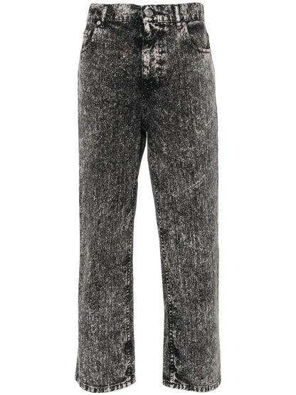 High-Rise Straight-Leg Jeans