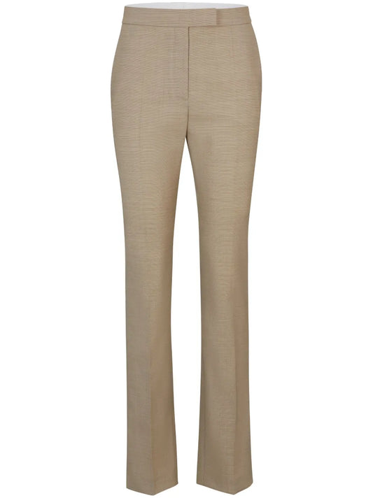Mid-Rise Slim-Fit Trousers