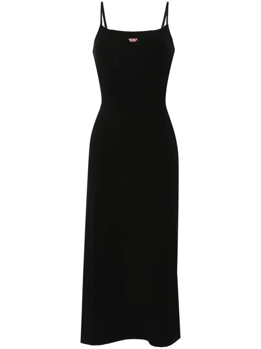 Logo-Patch Midi Dress