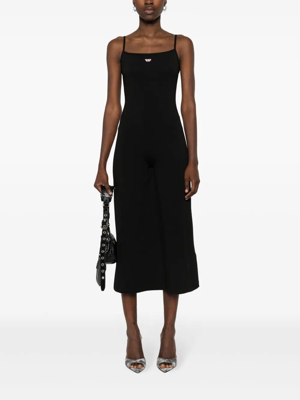 Logo-Patch Midi Dress