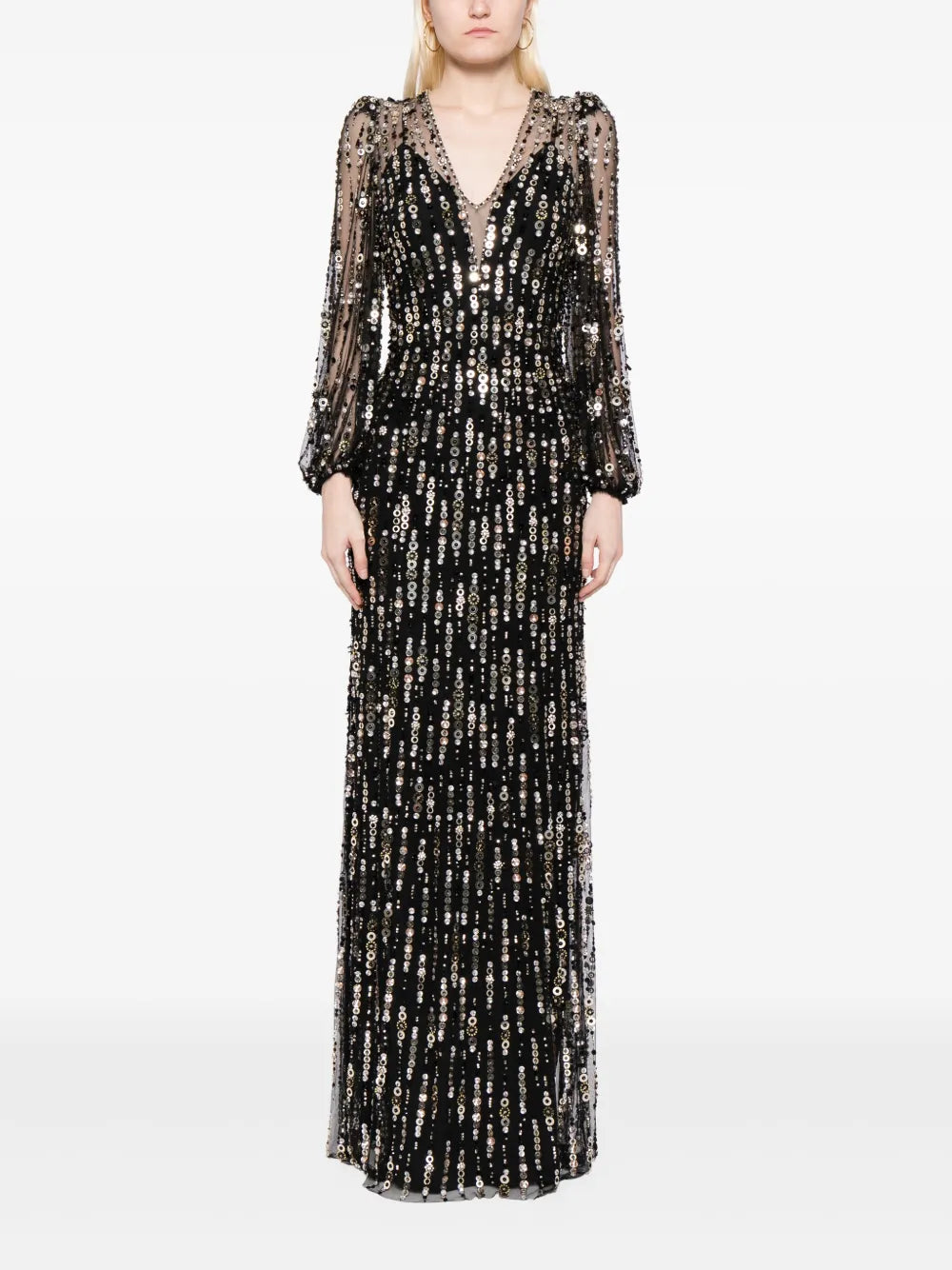 Moondance Sequin-Embellished Gown