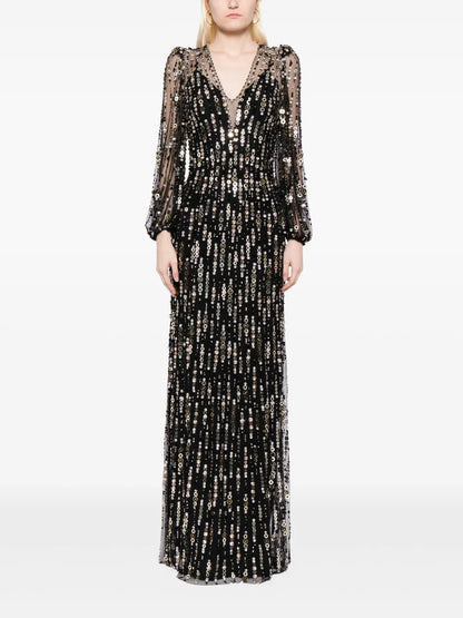 Moondance Sequin-Embellished Gown