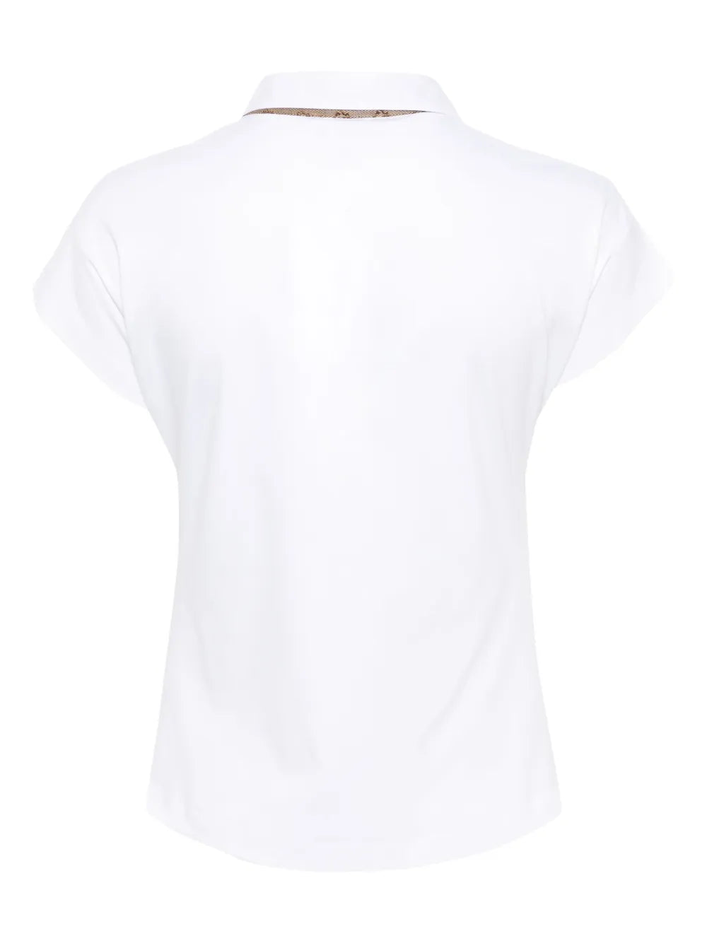 Logo-Tape Cotton Polo Top
