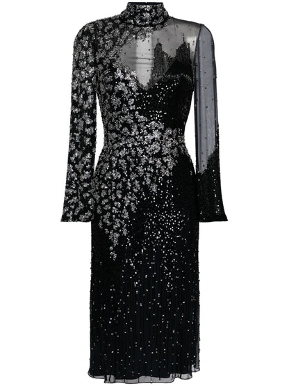 Starman Sequin-Embellished Midi Dress