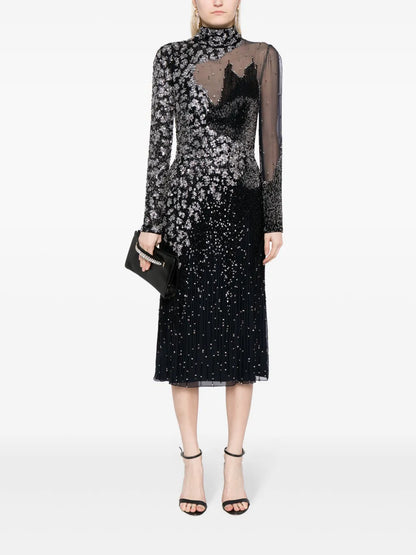 Starman Sequin-Embellished Midi Dress