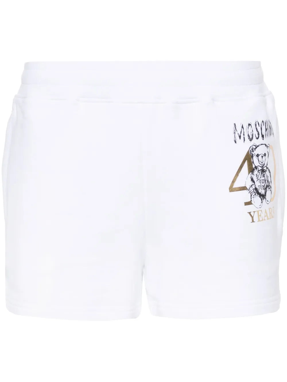 Teddy-Bear-Print Mini Shorts
