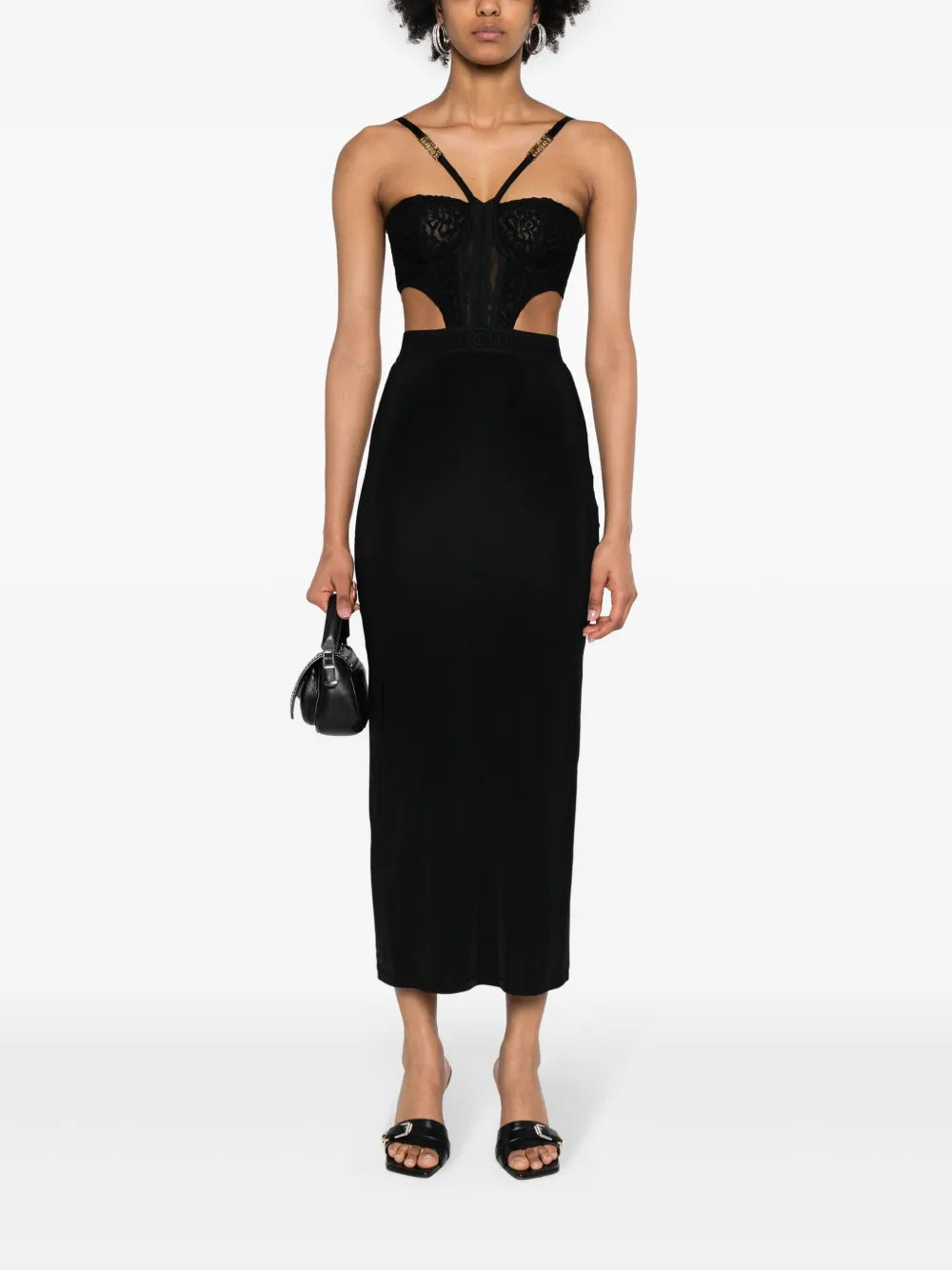 Panelled-Design Dress