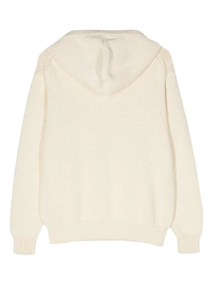 Chunky-Knit Hooded Jumper