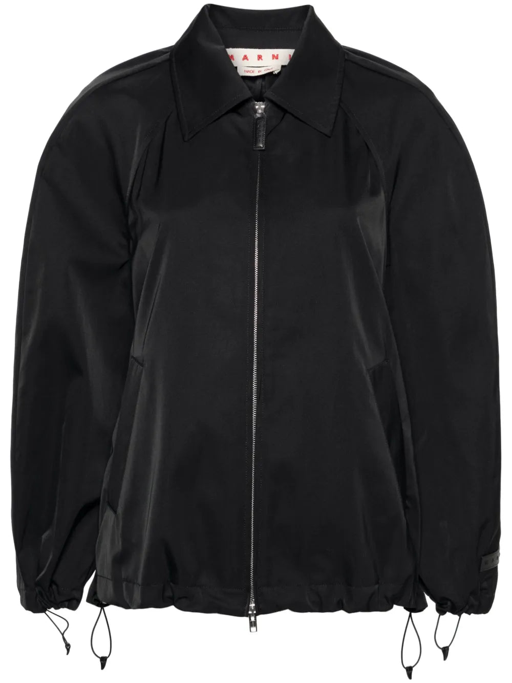 Ruched-Detail Zipped Jacket