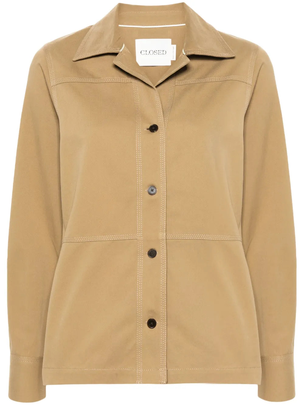 Panelled Twill Shirt Jacket
