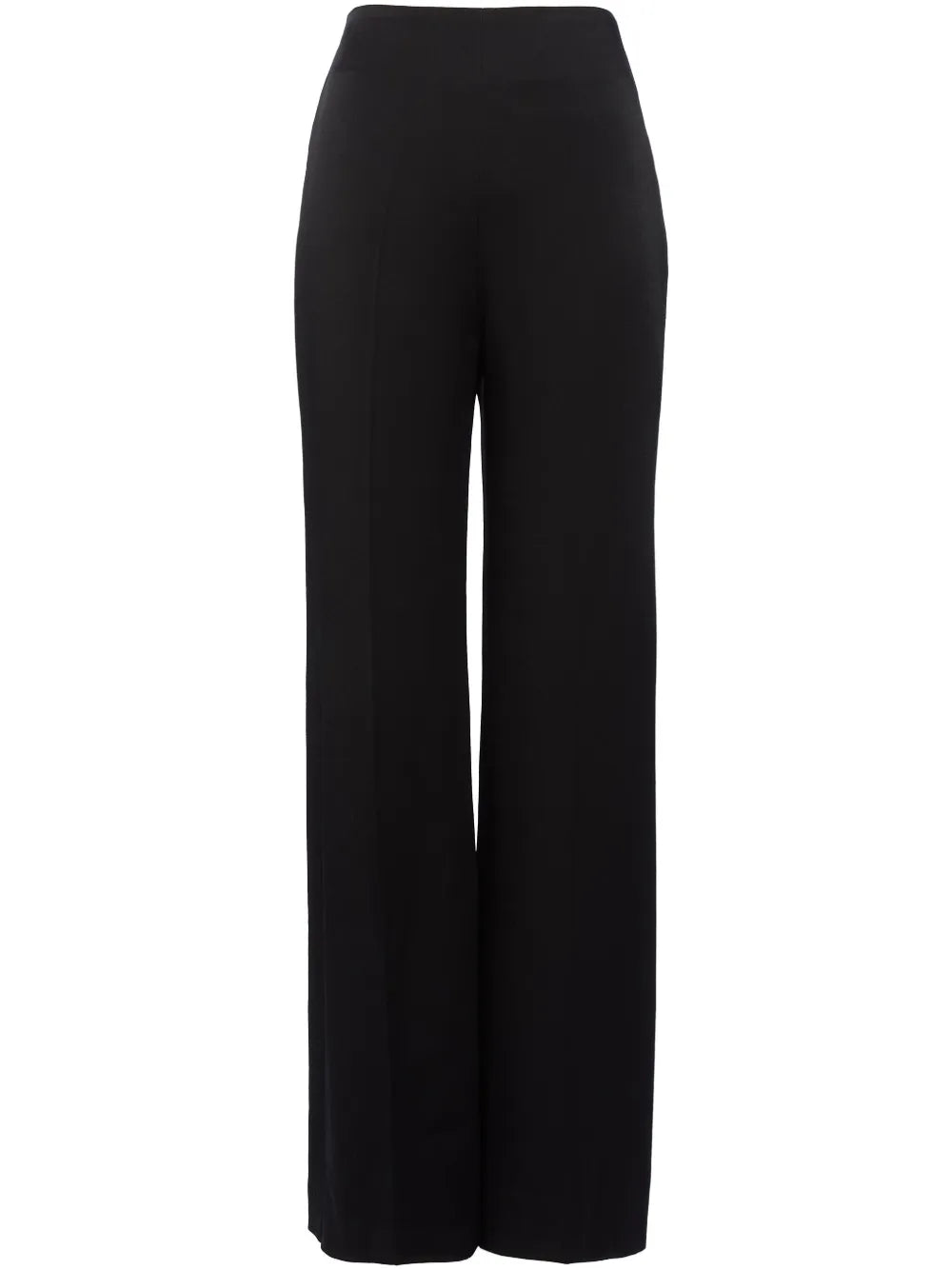 Carey Wide-Leg Satin Trousers