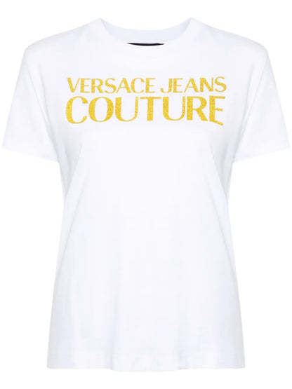 Logo-Print Glittered T-Shirt