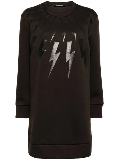 Lightening Bold Printed Minidress