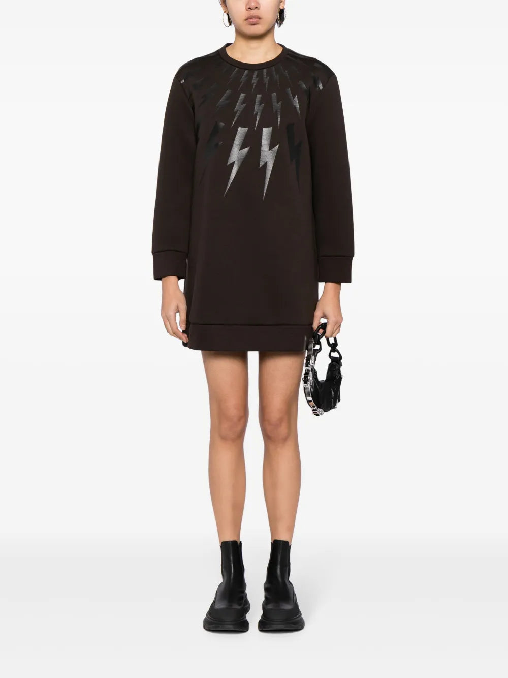 Lightening Bold Printed Minidress