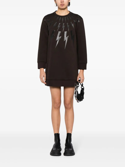 Lightening Bold Printed Minidress