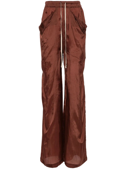 Satin Straight Trousers
