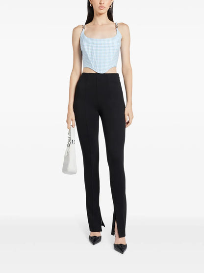 Medusa Gingham Corset Top