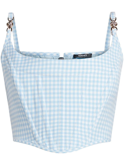 Medusa Gingham Corset Top