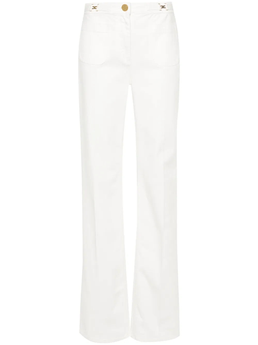 Logo-Plaque Straight Jeans