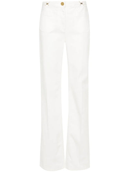 Logo-Plaque Straight Jeans