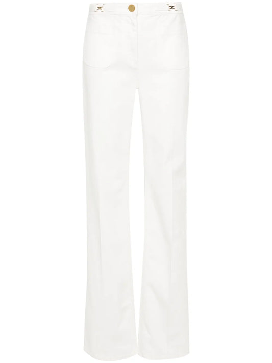 Logo-Plaque Straight Jeans