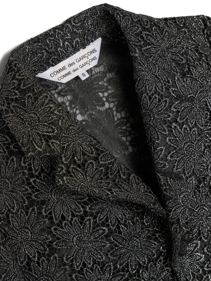 Lace Single-Breasted Blazer