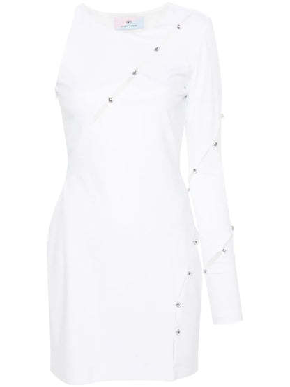 Gem-Embellished Mini Dress