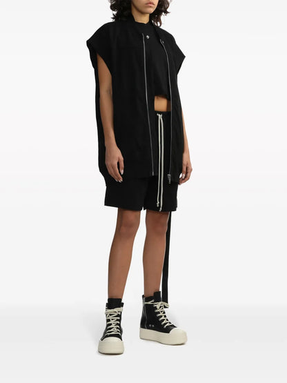 Zip-Up Cotton Vest